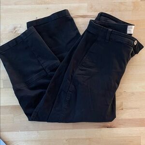 Everlane Utility Barrel Pant, black, women’s 8